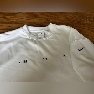 Nike White Crewneck